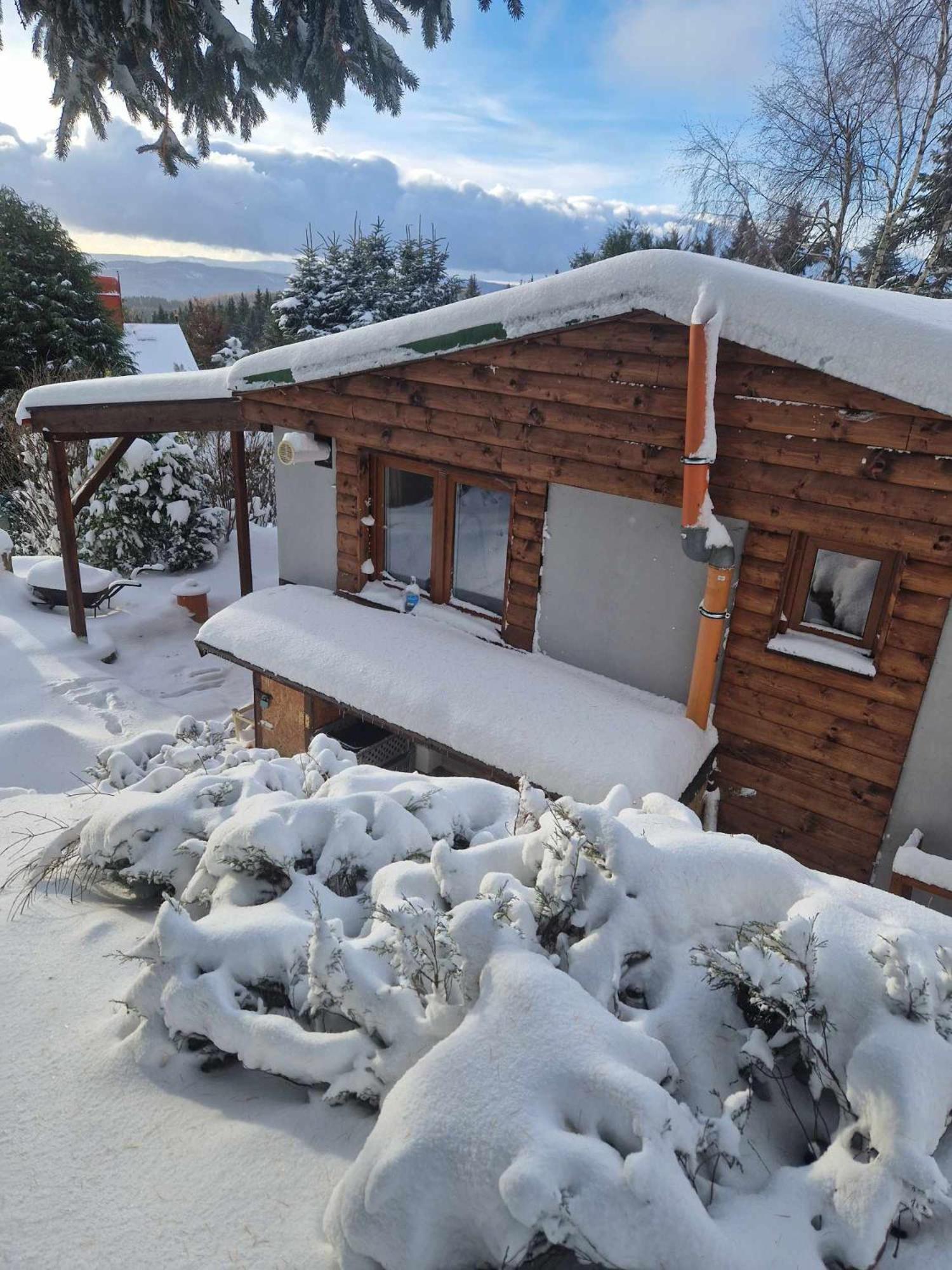 Chata Jeleni Drevenice S Vlastni Virivkou Horni Halze Exterior foto