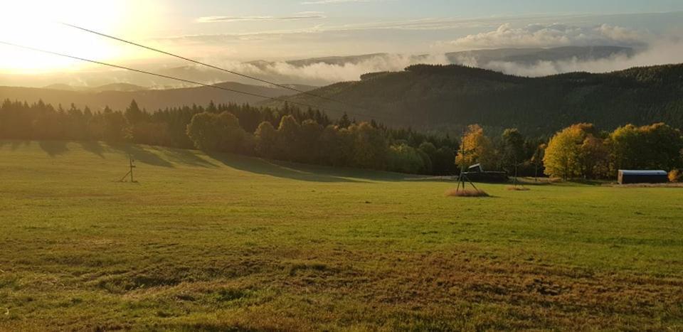 Chata Jeleni Drevenice S Vlastni Virivkou Horni Halze Exterior foto